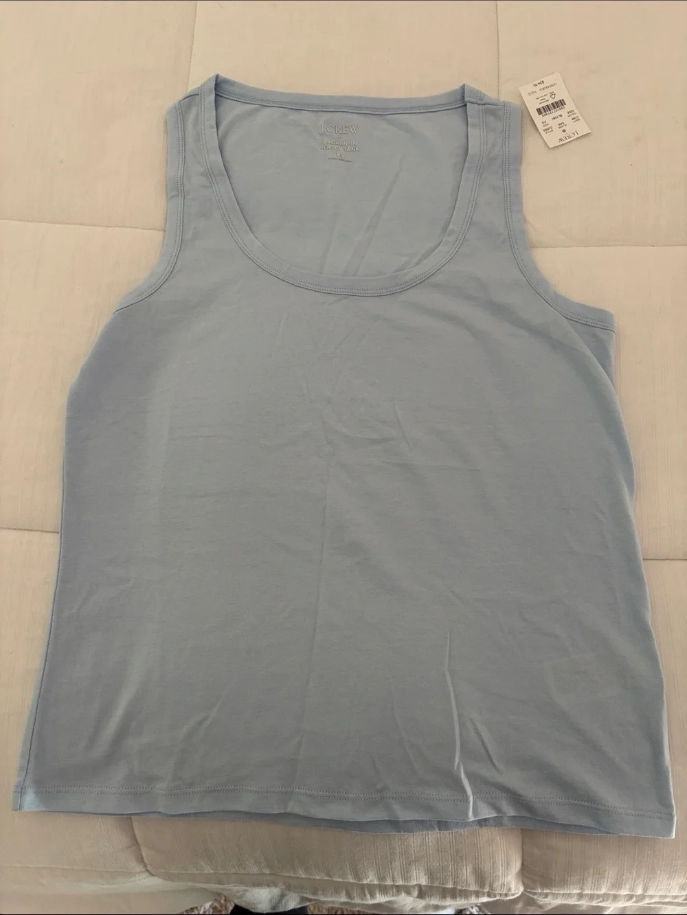 J. Crew Women's Pale Blue Scoop Neck Tank